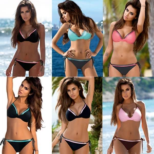 Women Bikini Set Push Up Swimsuit Padded Summer Beach Bathing Suit Swimwear New - Picture 1 of 18