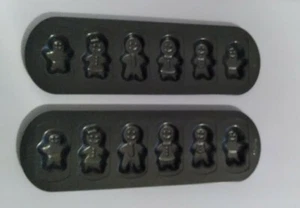 Molde para hornear vacaciones de Navidad Wilton con forma de pan de jengibre #6933 lote de 2 - Imagen 1 de 2