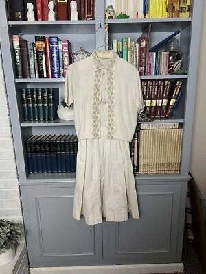 Conjunto Country Vintage Rockabilly Años 50 Años 60 Por Margit Vestido y Chaqueta Margaritas XS Foto 1 de 4