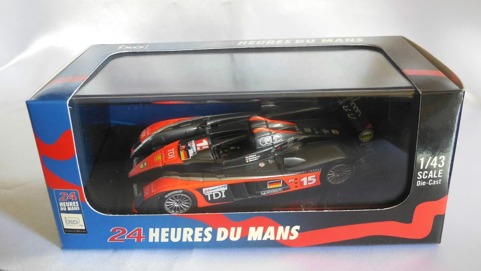 IXO LMM177 1/43 AUDI R10 TDI LMP1 24H LE MANS 2009 #15 ALBERS BAKKERUD MONDINI - Immagine 1 di 1