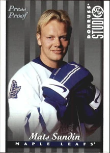 1997-98 Studio Press Proofs Silver #67 Mats Sundin /1000 - NM-MT - Picture 1 of 2