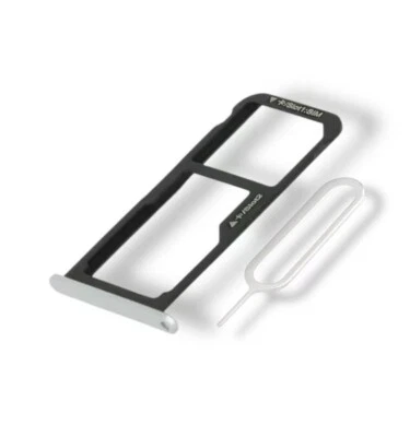 Tiroir Sim (Sim Drawer) pour Huawei P8 Lite/Honor 8 Lite 2017 - (Argent/Silver) - Photo 1/3