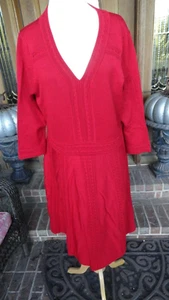 NEU Lane Bryant Pulloverkleid Übergröße 26/28 TIEFROT ECHT SÜSS! Neu mit Etikett günstig - Bild 1 von 11