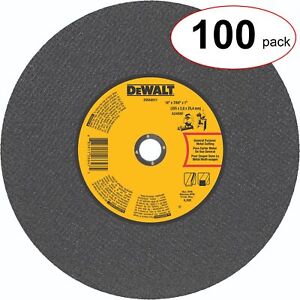 DeWalt DWA8011 14" x 7/64" x 1" Metal Fast Cutting Chop Saw Wheel (Pack of 100)