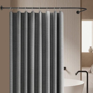 Badezimmer Duschvorhangstange Duschvorhang-Winkelstange Badewanne Duschstange - Bild 1 von 18