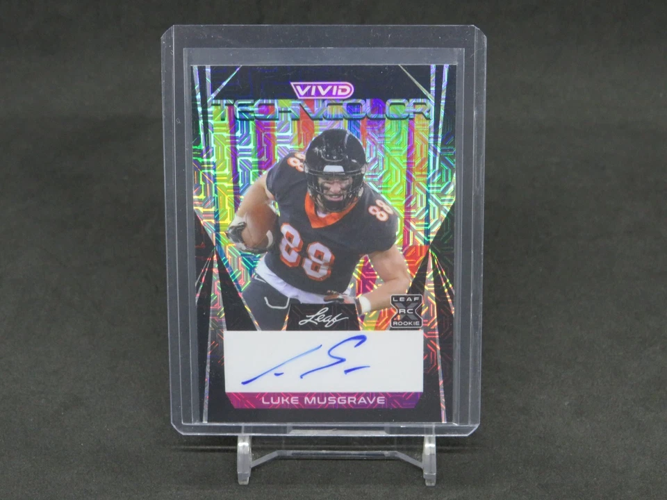 2023 LEAF VIVID LUKE MUSGRAVE BLACK MOJO TECHNICOLOR AUTO /5 MS5 - Image 1 of 2