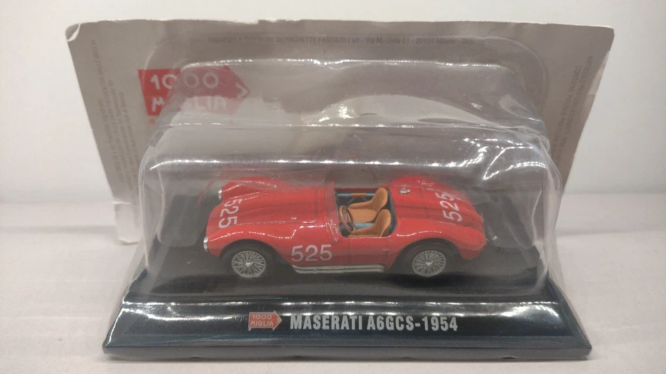 MASERATI A6GCS 1954 - 1000 miglia - 1:43 - hachette - Immagine 1 di 1