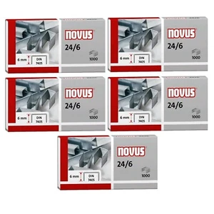 5 x 1000 NOVUS Heftklammern 24/6 vz - Bild 1 von 5
