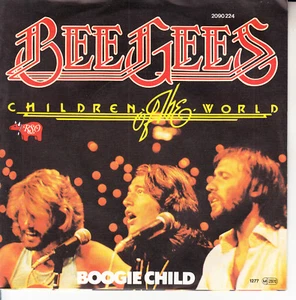 BEE GEES Children Of The World PICTURE SLEEVE 7" 45 record NEW + juke box strip - Picture 1 of 2