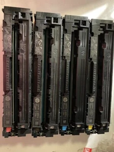 4 x Original HP M252dw Color Toner CF400A CF401X CF402X CF403A HP 201A HP 201X - Bild 1 von 2