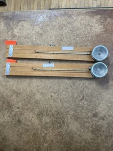 Punta de madera Pesca en hielo Arnold Tackle Corp Paw Paw MI De colección EE. UU. ¡Lote 2 probados! - Imagen 1 de 11