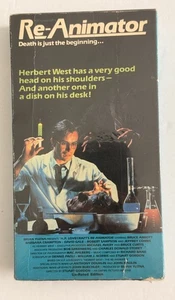 Re-Animator VHS Movie 1986 Vestron Video Horror Un-Rated Edition - Picture 1 of 9