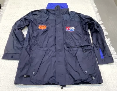 Vtg WearGuard Water Resistant Jacket Men’s L Large Navy Route 66 KMart Racing - Image 1 of 4