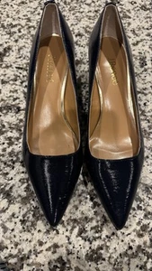 J. Renee Women's RELDA Pointed Toe Pump - Navy Patent - size 9.5 M - Picture 1 of 7