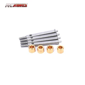 #45 Steel Extended 4mm Wheel Axles For RCAWD Portal Axle for Axial SCX24 Upgrade - Picture 1 of 7