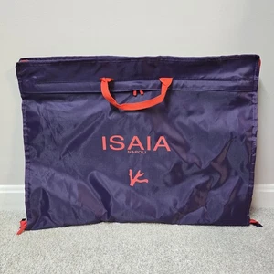 ISAIA Napoli Travel Garment Bag 24" x18" Folded or 24"x51" Opened Purple Red - Picture 1 of 6