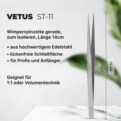 VETUS Wimpernpinzetten für professionelle Wimpernverlängerung - Bild 1 von 4