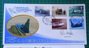 1998 Speed - Donald Campbell Bluebird Benham FDC signed Donald Wales - Picture 1 of 3