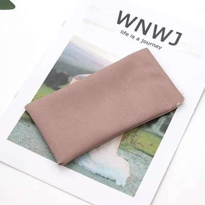 4 Color Soft Pu Leather Sunglasses Glasses Bag Reading Case Sun Glasses Pouch Un - Image 1 of 4