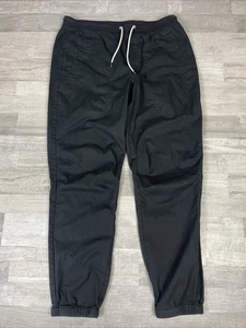 Vuori Ripstop Pants Mens 34 Black Drawstring Waist Hiking Outdoor - Picture 1 of 8