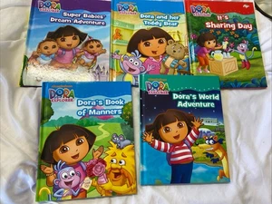 Bulk 6 X Dora The Explorer Hardcover World Adventures Teddy Bear - Picture 1 of 11