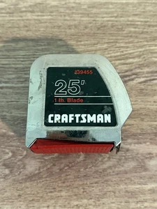 Vintage Craftsman 939455 Stahl Maßband 1 Zoll Klinge 25 Fuß - Bild 1 von 6