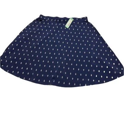 Falda para mujer Gilli Stevie tejida hasta la rodilla azul marino estampada talla 1X StitchFix nueva con etiquetas Foto 1 de 4