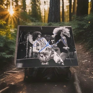 Led Zeppelin Jimmy Page und Robert Plant signed 8x10 Foto Autogramm Store... - Bild 1 von 7