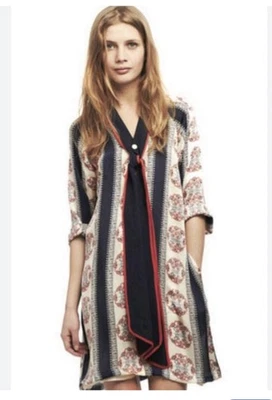 Lauren Moffatt шелк геометрический туника платье 6 - Изображение 1 из 4