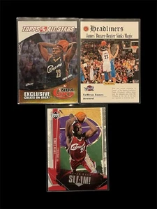 LeBron James Sports Card Lot (3) Cavaliers-2k7,Upper Deck 05, Panini Insert - Picture 1 of 2