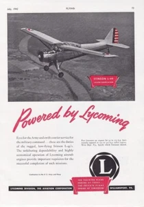 1942 Stinson Grasshopper Aircraft ad 9/10/2022r - Picture 1 of 1