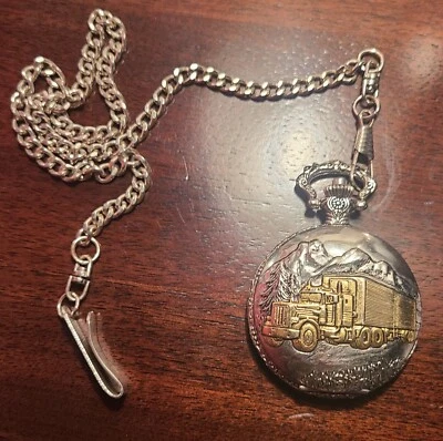 Reloj Bolsillo Hombre Big Rig Vintage (Reloj Cuarzo) No Funciona  Foto 1 de 3