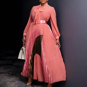 Women's Fall Dresses Flowy Casual Floral Maxi Dress Smocked Tiered Long Dress - Foto 1 di 60