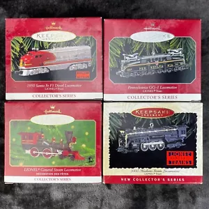 Lionel Train Hallmark Ornament Locomotive LOT Pennsylvania Hudson Santa Fe w/Box - Picture 1 of 11