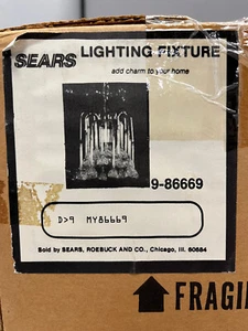 SEARS LIGHTING FIXTURE 9-86669 FRAGILE - Picture 1 of 5