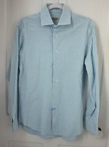 Gitman Brothers Bros. Türkis Blau Kariert Gingham Button Down Medium M - Bild 1 von 10