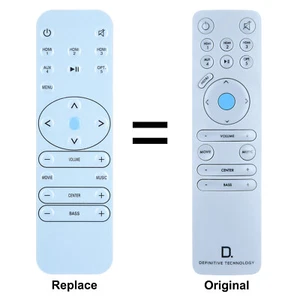 Replacement Remote Control For Definitive Technology W Studio Sound Bar Systems - Picture 1 of 4