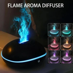 Color Flame Night Light Air Humidifier Mist Aromatherapy Machine Aromatherapy - Picture 1 of 11