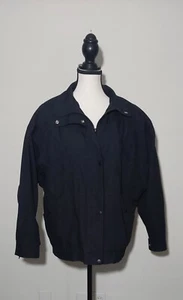 Cappotto uomo Towne By London Fog nero taglia M bottone/cerniera davanti vintage - Foto 1 di 8