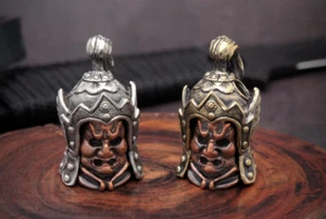 Messing & Tibetisches Silber Fallschirmschnur Perle Anhänger Schlüsselband Paracord Werkzeuge Perlen - Bild 1 von 12