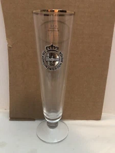 Vaso de cerveza Warfteiner Pilsner de colección 0,2 L con patas alemanas Pilsner Rastal borde dorado - Imagen 1 de 5