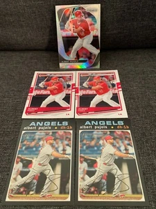 Albert Pujols Lot (5) + Silver Prizm + Donruss + Heritage + Los Angeles Angels - Picture 1 of 2