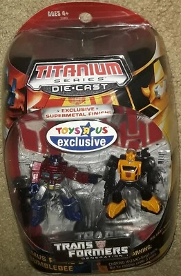 Transformers Titanium Optimus Prime & Bumblebee 2-pack exclusive tru new sealed - Image 1 of 4