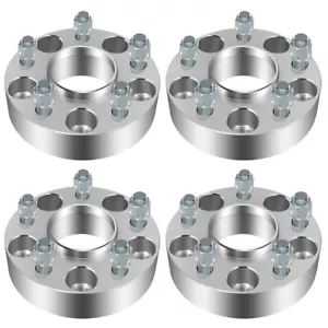 4Pcs For Chevy S10 GMC Pontiac 1.5" Hubcentric 5x4.75 Wheel Spacers Adapters - Picture 1 of 15