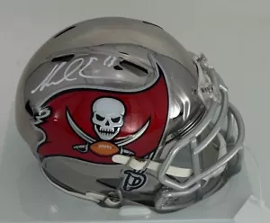 Buccaneers Ricevitore MIKE EVANS Firmato CROMO Velocità Mini Casco AUTO - BAS - Foto 1 di 2