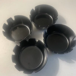 Tablecraft 263B-1 Classic Deepwell Zigarettenaschenbecher schwarz rund 4 Stück - Bild 1 von 7