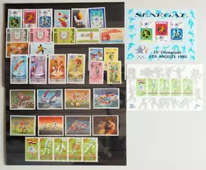 AFRICA 1984 OLIMPIADI, XF Cpl. MNH** Fogli + Set Egitto Senegal Benin Zimbabwe++ - Foto 1 di 1
