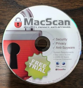 Vintage MAC Software CD - MacScan for OS 10.2.8+ FREE TRIAL - Bild 1 von 1