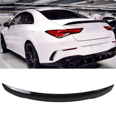 Rear Trunk Spoiler Wing Lip For 2020-2024 Benz C118 Cla180 Carbon Fiber Pattern - Image 1 of 4