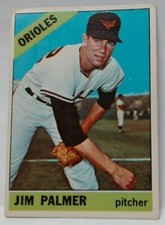 JIM PALMER 1966 Topps #126 Baltimore Orioles Rookie Card